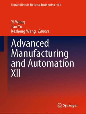 cover image of Advanced Manufacturing and Automation XII
